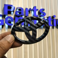CAR CARBON FIBER REAR TRUNK LOGO FOR TOYOTA - image 1